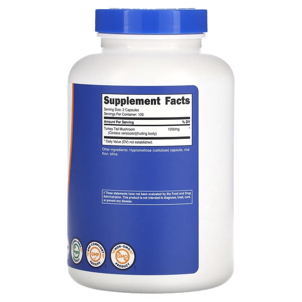 Alternative view of Nutricost, Turkey Tail Mushroom, 240 Capsules (600 mg per Capsule)