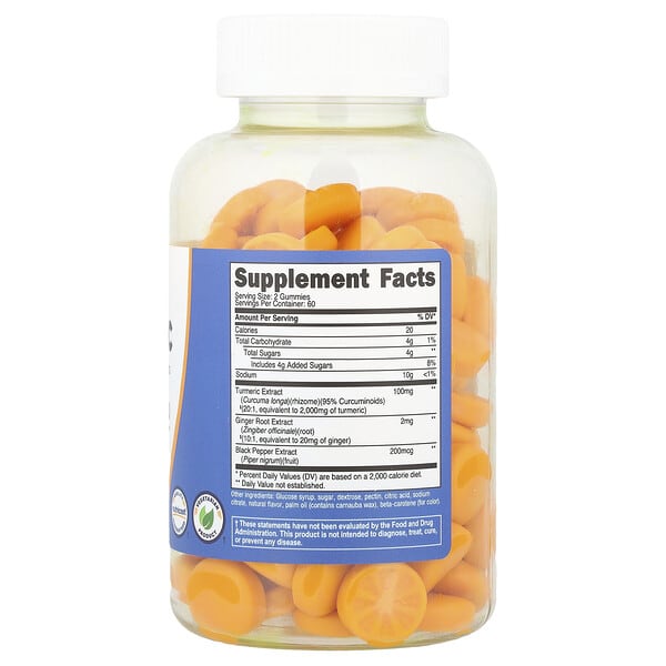 Alternative view of Nutricost, Turmeric Gummies, Citrus, 120 Gummies
