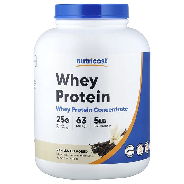 Nutricost, Whey Protein Concentrate, Vanilla, 5 lb (2,268 g)