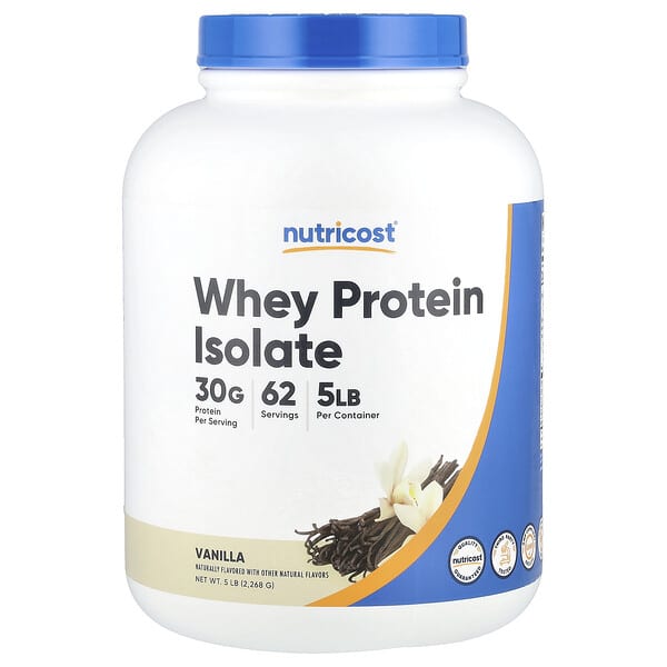 Nutricost, Whey Protein Isolate, Vanilla, 5 lbs (2,268 g)