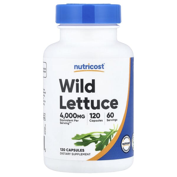 Nutricost, Wild Lettuce, 120 Capsules (80 mg per Capsule)
