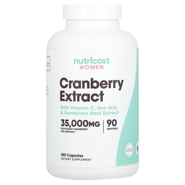 Nutricost, Women, Cranberry Extract, 180 Capsules