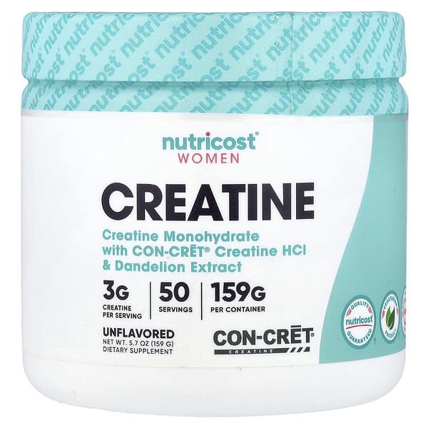 Nutricost, Women, Creatine, Unflavored, 5.7 oz (159 g)