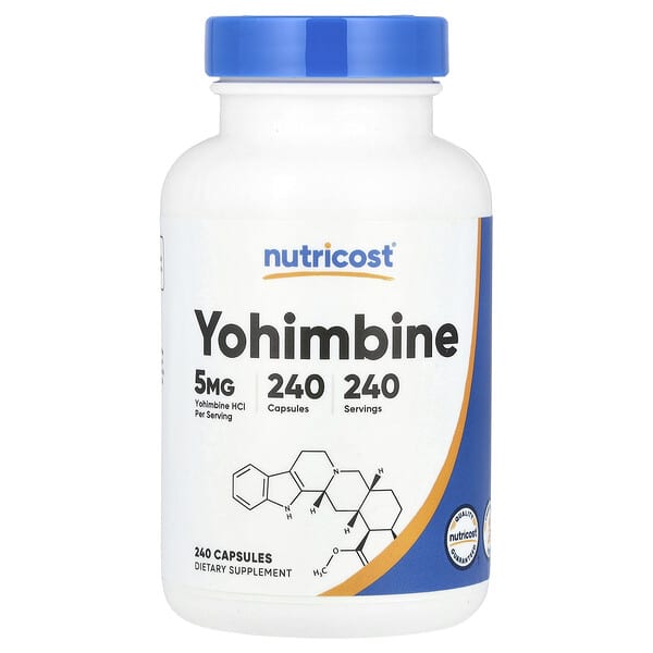 Nutricost, Yohimbine, 5 mg, 240 Capsules 2 Nutricost, Yohimbine, 5 mg, 240 Capsules