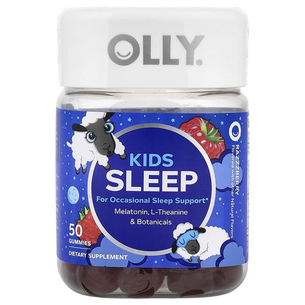 OLLY, Kids Sleep Gummies, Razzzberry, 50 Gummies 3 OLLY, Kids Sleep Gummies, Razzzberry, 50 Gummies