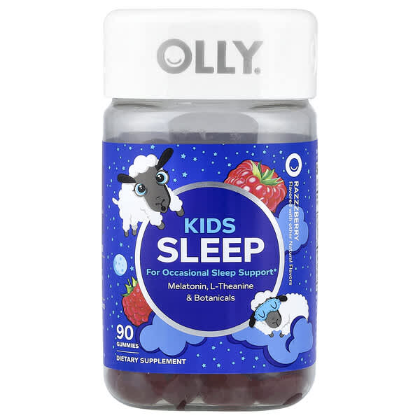 OLLY, Kids Sleep Gummies, Razzzberry, 90 Gummies
