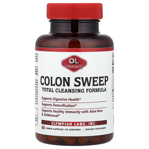 Olympian Labs, Colon Sweep, Total Cleansing Formula, 60 Veggie Capsules