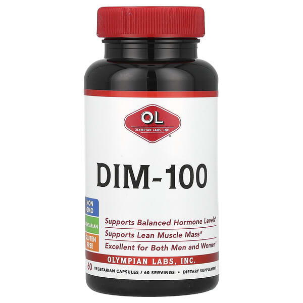 Olympian Labs, DIM 100, 60 Capsules (100 mg per Capsule)