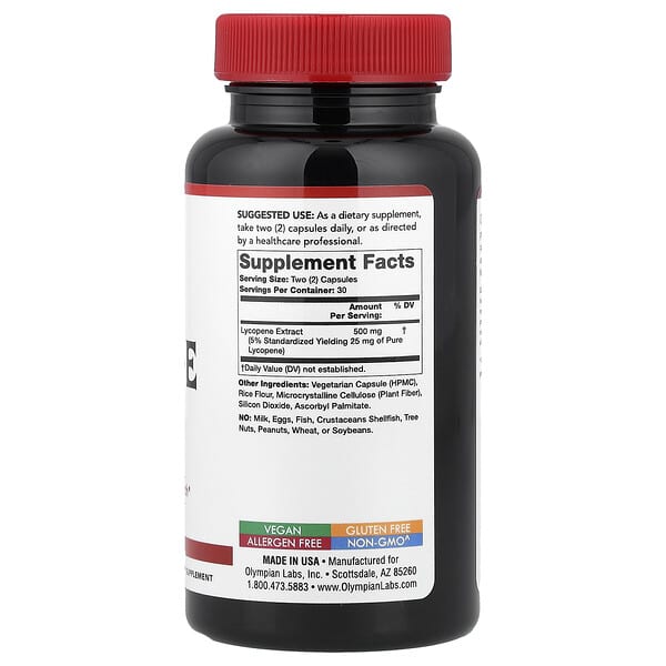 Alternative view of Olympian Labs, Lycopene, 60 Vegetarian Capsules (250 mg per Capsule)