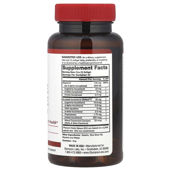 Alternative view of Olympian Labs, Vitamin E Complete, 60 Softgels