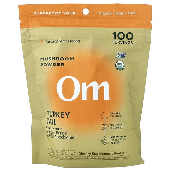 Om Mushrooms, Mushroom Powder, Turkey Tail, 7.05 oz (200 g)