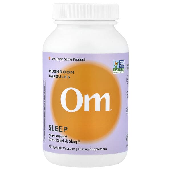 Om Mushrooms, Sleep Mushroom Capsules, 90 Vegetable Capsules