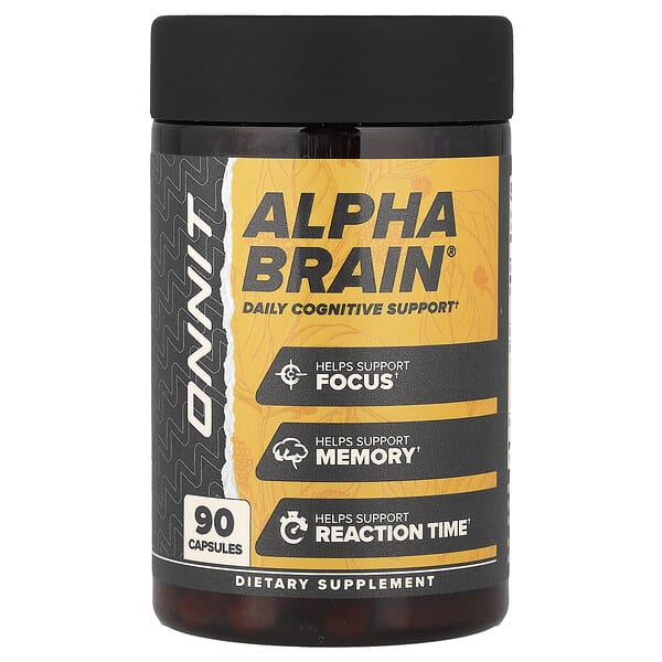 Onnit, Alpha BRAIN®, 90 Capsules