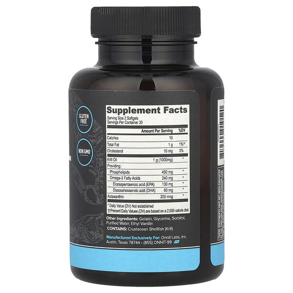 Alternative view of Onnit, Krill Oil, 60 Softgels