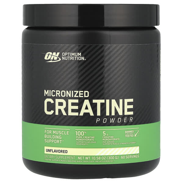 Optimum Nutrition, Micronized Creatine Powder, Unflavored, 10.58 oz (300 g)