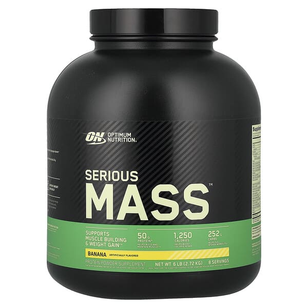 Optimum Nutrition, Serious Mass™, Banana, 6 lb (2.72 kg)