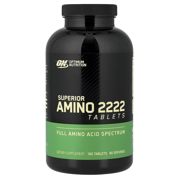 Optimum Nutrition, Superior Amino 2222, 160 Tablets