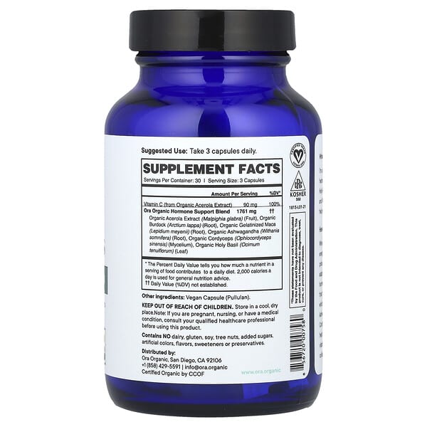 Alternative view of Ora, Hormonious, Hormonal Balance & Support, 90 Capsules