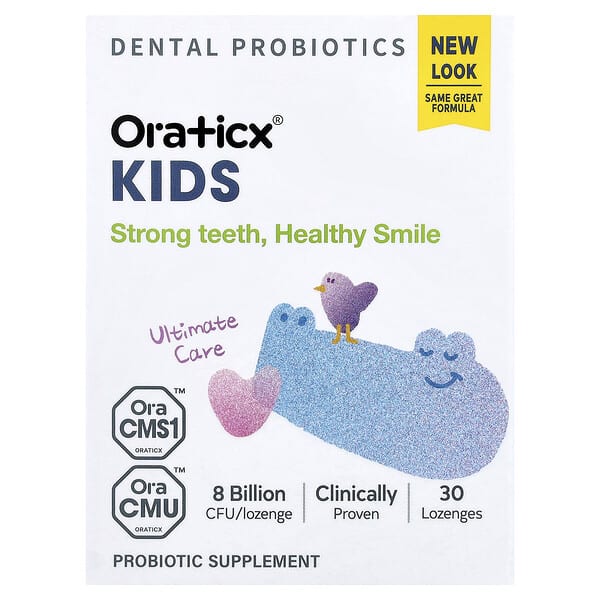 Oraticx, Kids, Dental Probiotics, Yogurt, 30 Lozenges