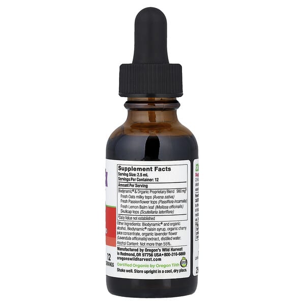 Alternative view of Oregon's Wild Harvest, Biodynamic®, Namaste™, Lemon Balm Blend, 1 fl oz (30 ml)
