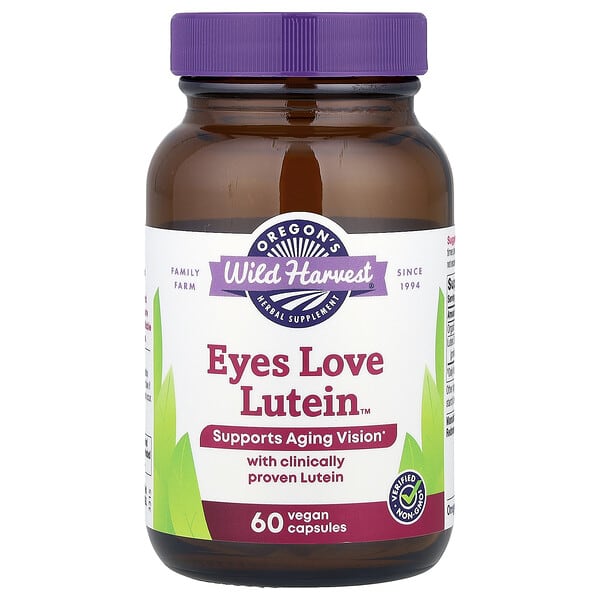 Oregon's Wild Harvest, Eyes Love Lutein™, 60 Vegan Capsules