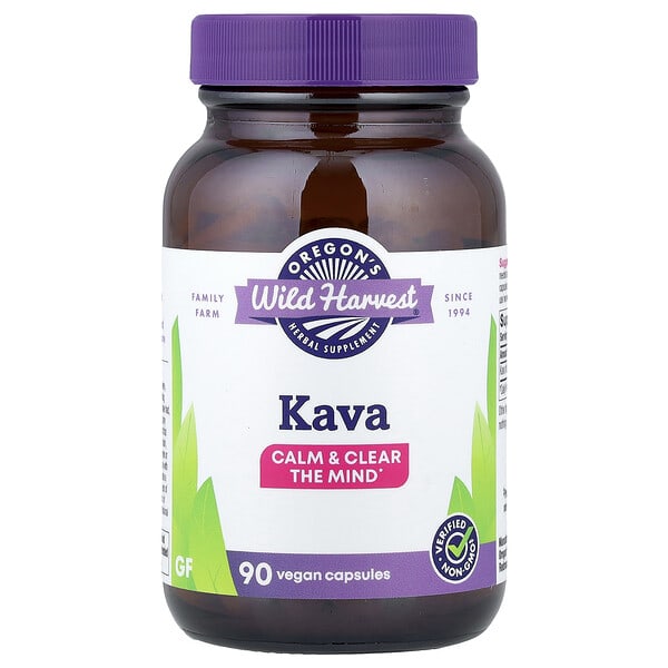Oregon's Wild Harvest, Kava, 90 Vegan Capsules (400 mg per Capsule)
