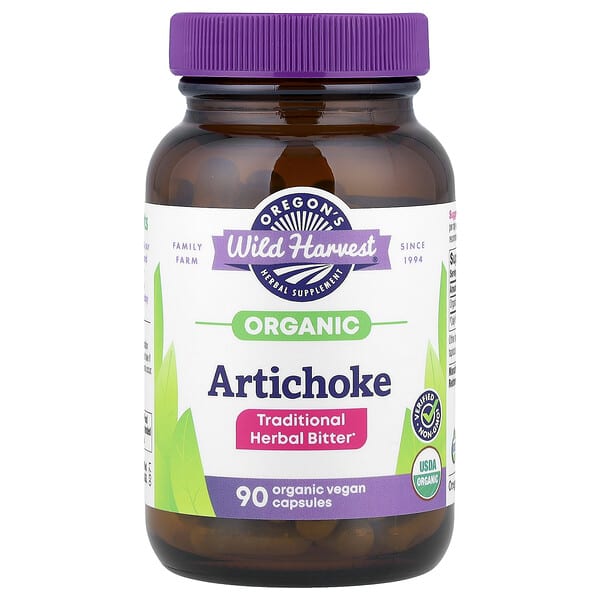 Oregon's Wild Harvest, Organic Artichoke, 90 Organic Vegan Capsules (300 mg per Capsule)