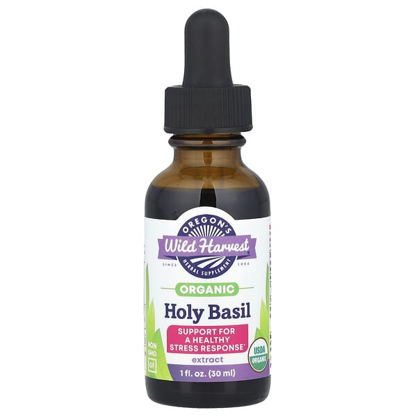 Oregon's Wild Harvest, Organic Holy Basil Extract, 1 fl oz (30 ml)