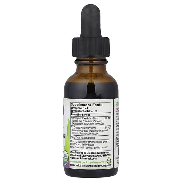 Alternative view of Oregon's Wild Harvest, Organic Valerian Hops, 1 fl oz (30 ml)