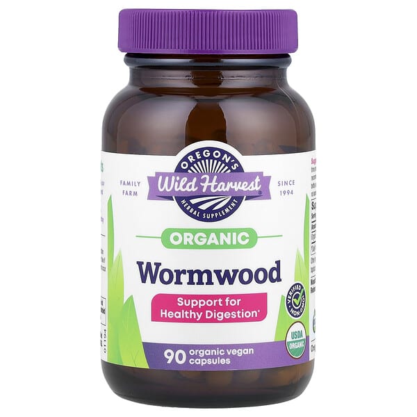 Oregon's Wild Harvest, Organic Wormwood, 90 Organic Vegan Capsules (260 mg per Capsule)