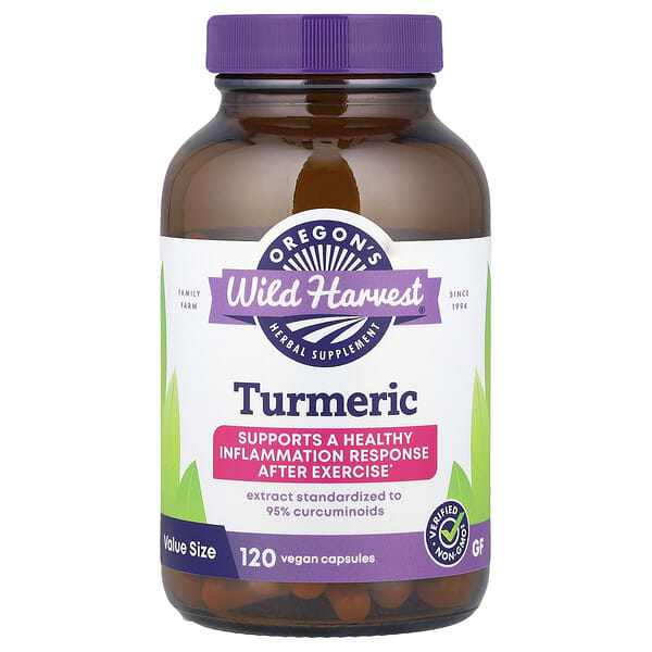 Oregon's Wild Harvest, Turmeric, 120 Vegan Capsules