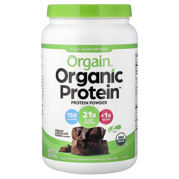 Orgain, Organic Protein™ Powder, Creamy Chocolate Fudge, 2.03 lb (920 g)
