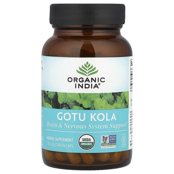 Organic India, Gotu Kola, 90 Vegetarian Caps (350 mg per Capsule)