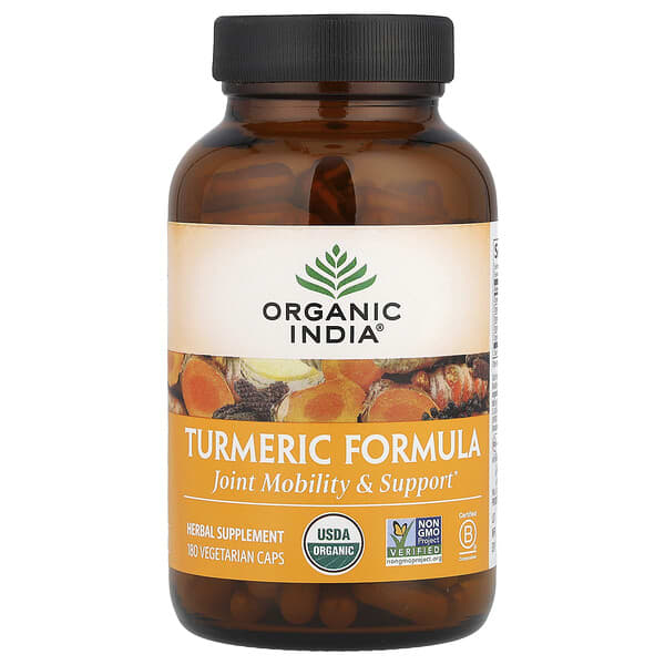 Organic India, Turmeric Formula, 180 Vegetarian Caps