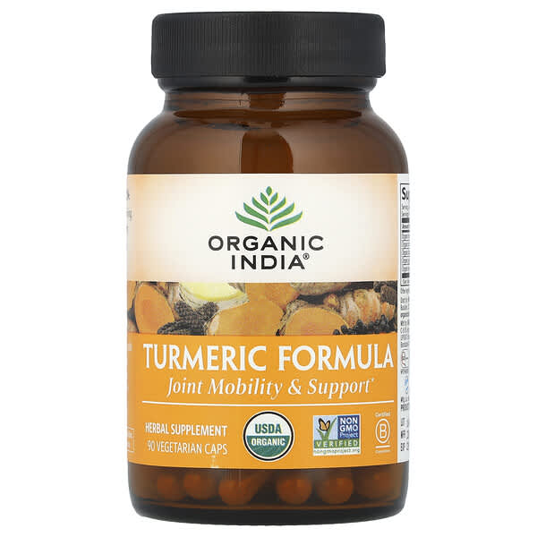 Organic India, Turmeric Formula, 90 Vegetarian Caps