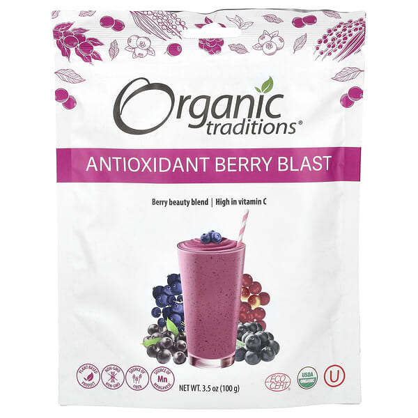 Organic Traditions, Antioxidant Berry Blast, 3.5 oz (100 g)