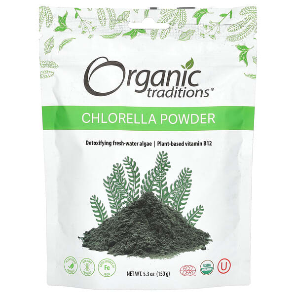 Organic Traditions, Chlorella Powder, 5.3 oz (150 g)