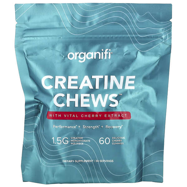 Organifi, Creatine Chews™, Cherry, 60 Gummies