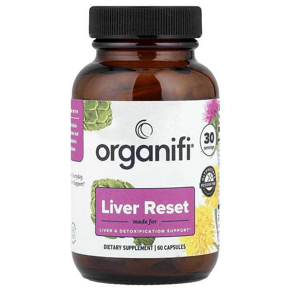 Organifi, Liver Reset, 60 Capsules