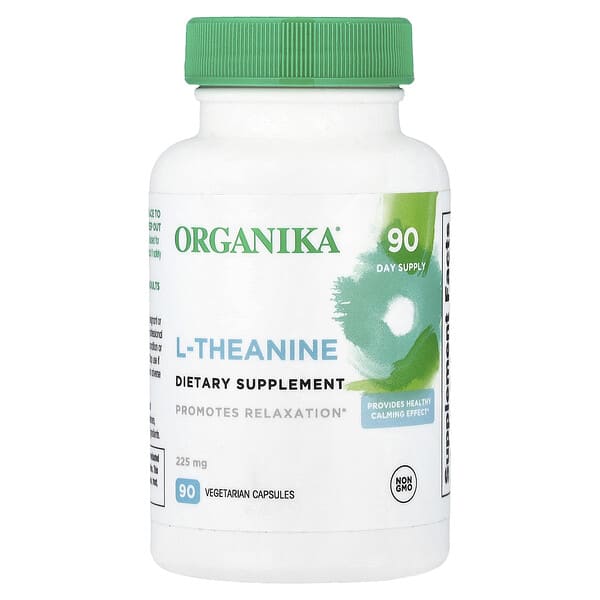 Organika, L-Theanine, 225 mg, 90 Vegetarian Capsules