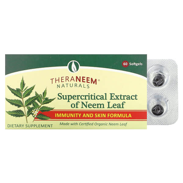 Organix South, TheraNeem Naturals, Supercritical Extract of Neem Leaf, 8 mg, 60 Softgels