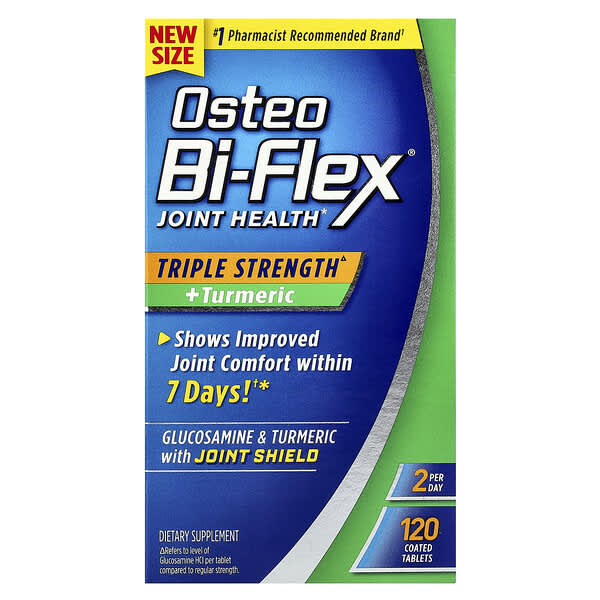 Osteo Bi-Flex, Joint Health + Turmeric, Triple Strength, 120 Coated Tablets