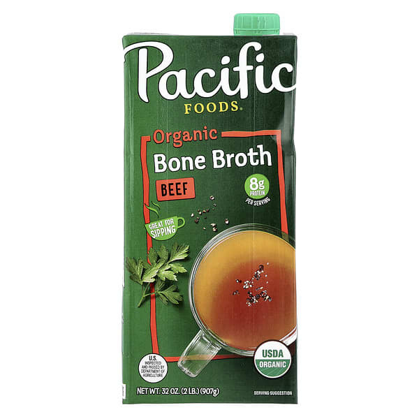 Pacific Foods, Organic Bone Broth, Beef, 32 oz (907 g) 5 Pacific Foods, Organic Bone Broth, Beef, 32 oz (907 g)