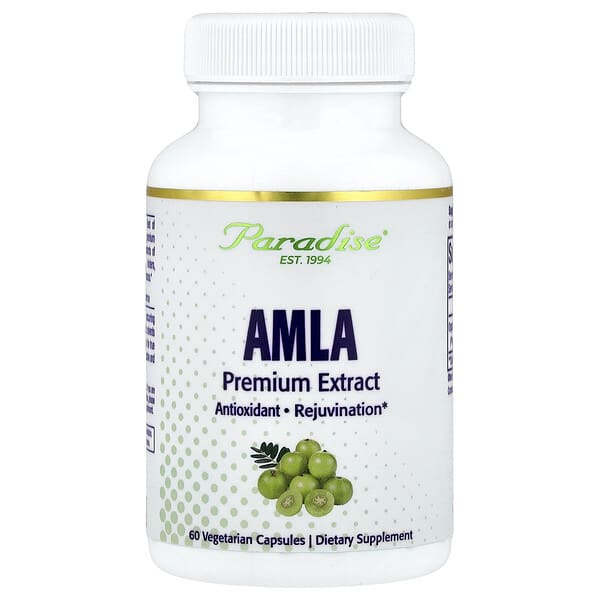 Paradise Herbs, Amla, 60 Vegetarian Capsules (250 mg per Capsule)