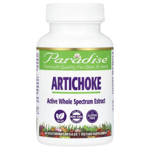 Paradise Herbs, Artichoke, 60 Vegetarian Capsules (250 mg per Capsule)