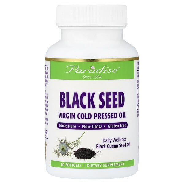 Paradise Herbs, Black Seed, 60 Softgels (500 mg per Softgel) 2 Paradise Herbs, Black Seed, 60 Softgels (500 mg per Softgel)