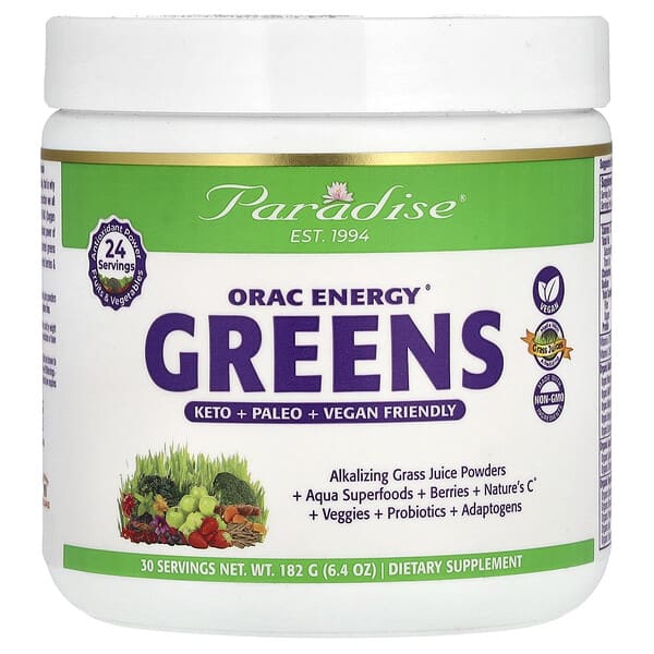 Paradise Herbs, ORAC Energy® Greens, 6.4 oz (182 g)