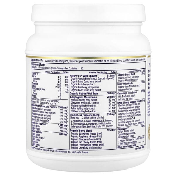 Alternative view of Paradise Herbs, ORAC Energy® Greens, Original Unflavored , 25.6 oz (728 g)