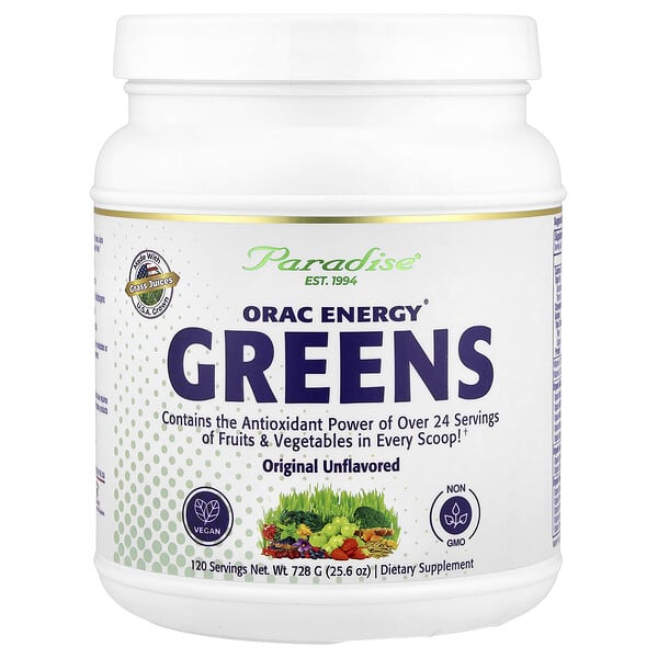 Paradise Herbs, ORAC Energy® Greens, Original Unflavored , 25.6 oz (728 g)