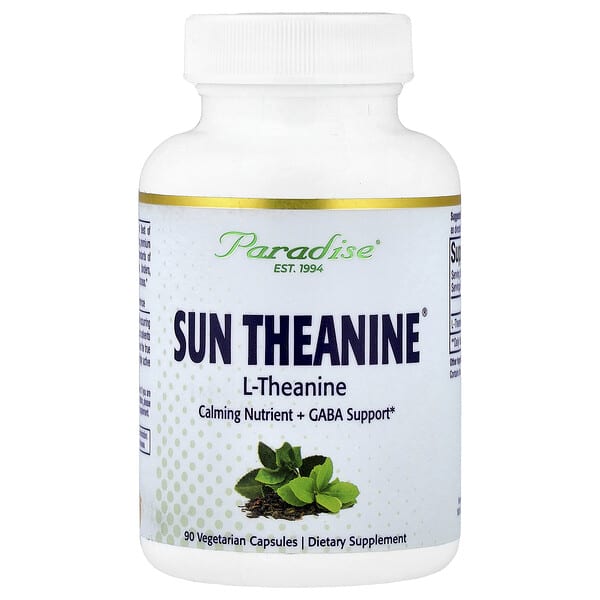 Paradise Herbs, Sun Theanine®, 90 Vegetarian Capsules (200 mg per Capsule)